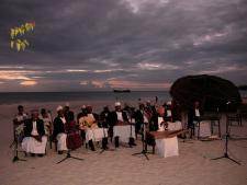 Culture Taarab Orchestra film at the beach